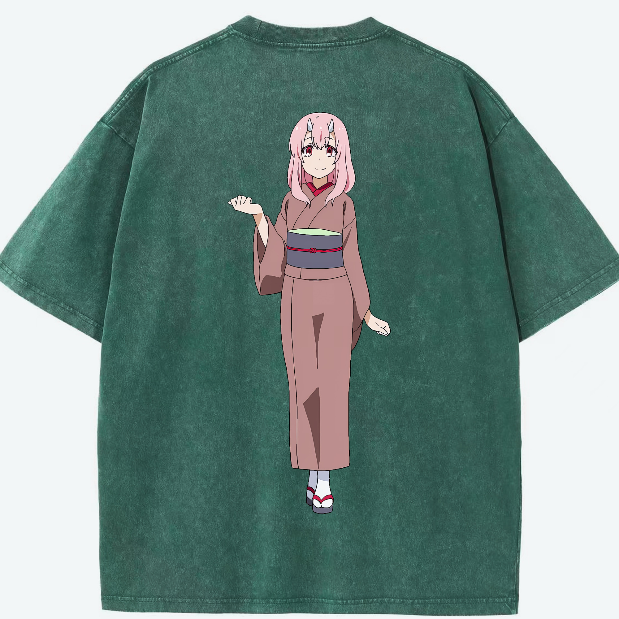 （画像用） 転スラ Regarding Reincarnated to Slime 綿100% ヴィンテージ風 半袖Tシャツ（背面プリント）